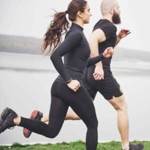 Hardlopen buiten tijdens het sporten