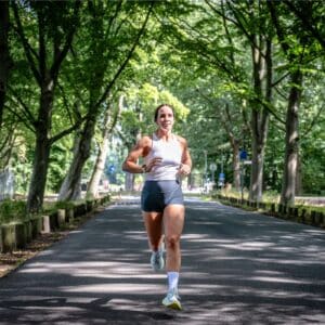 In het bos hardlopen