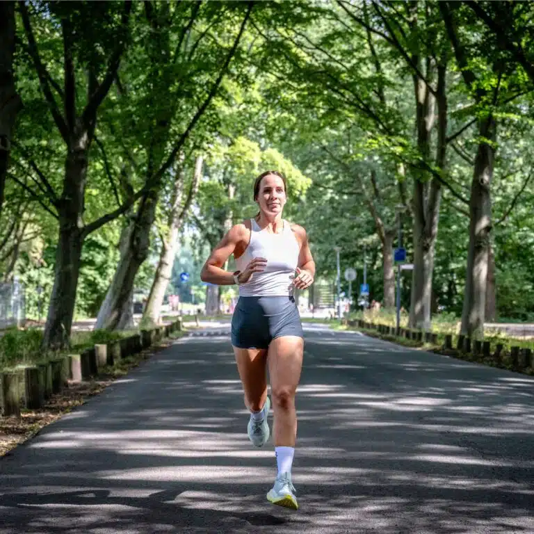 In het bos hardlopen