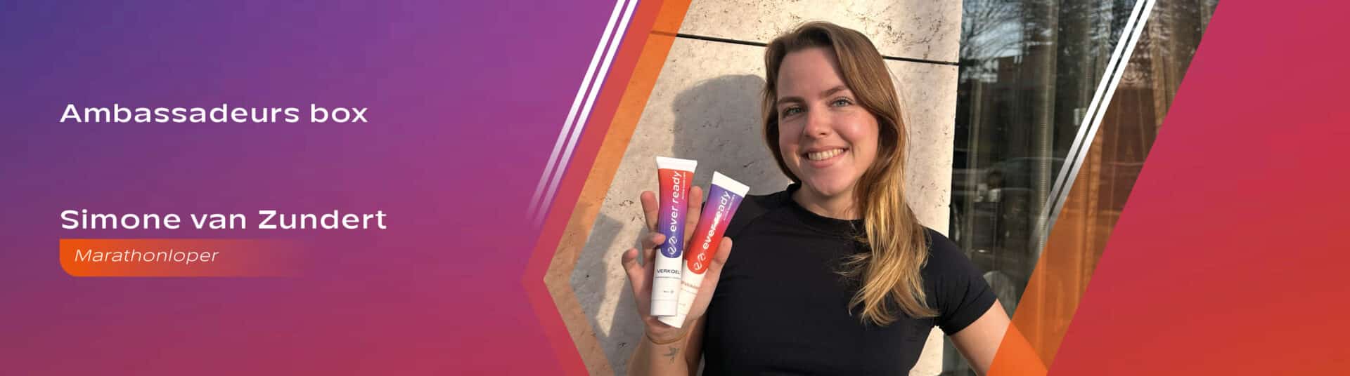 Ever Ready stickers in ambassadeursbox Simone van Zundert