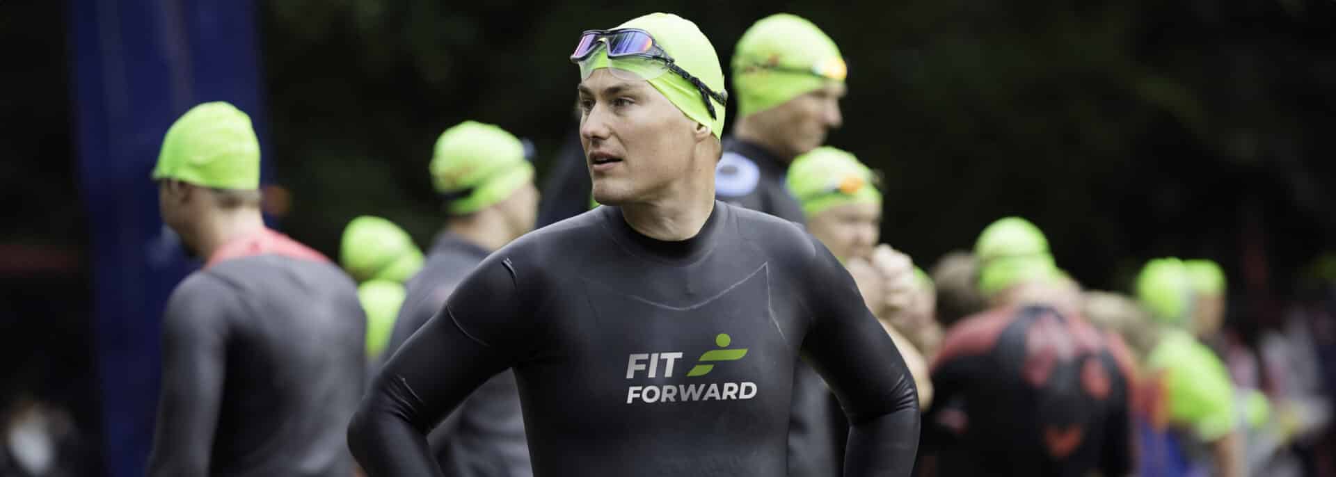 Triatleet bij Fit Forward Triatlon met Ever Ready herstelgel